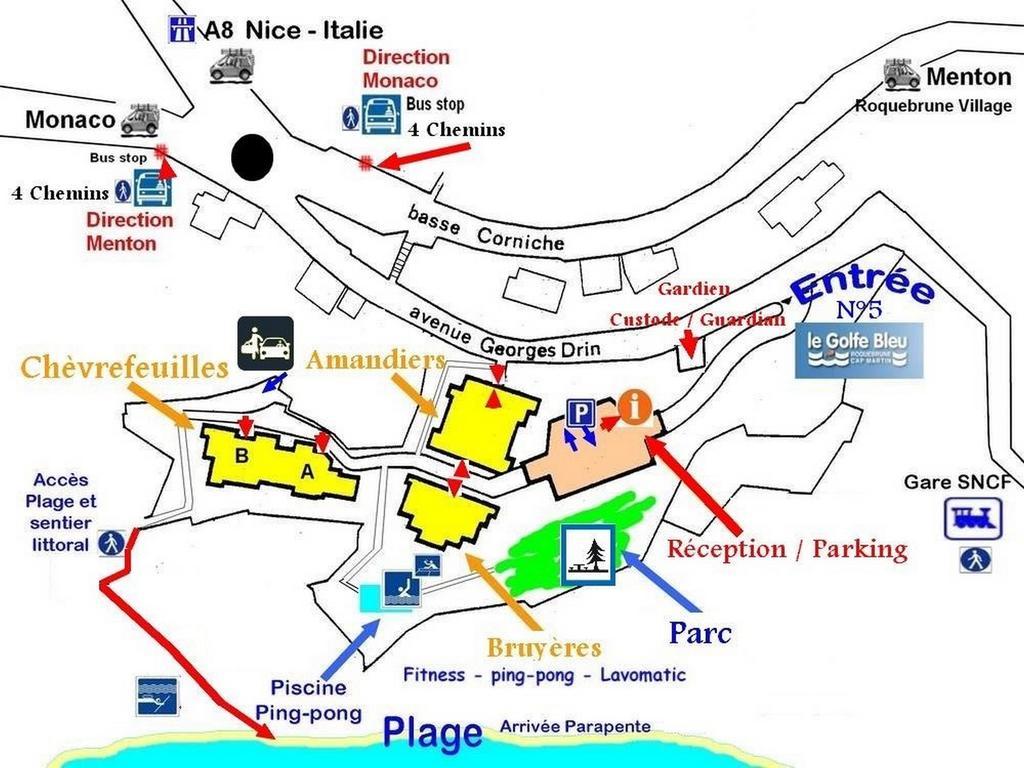 Residence "Le Golfe Bleu" Roquebrune-Cap-Martin Exterior photo